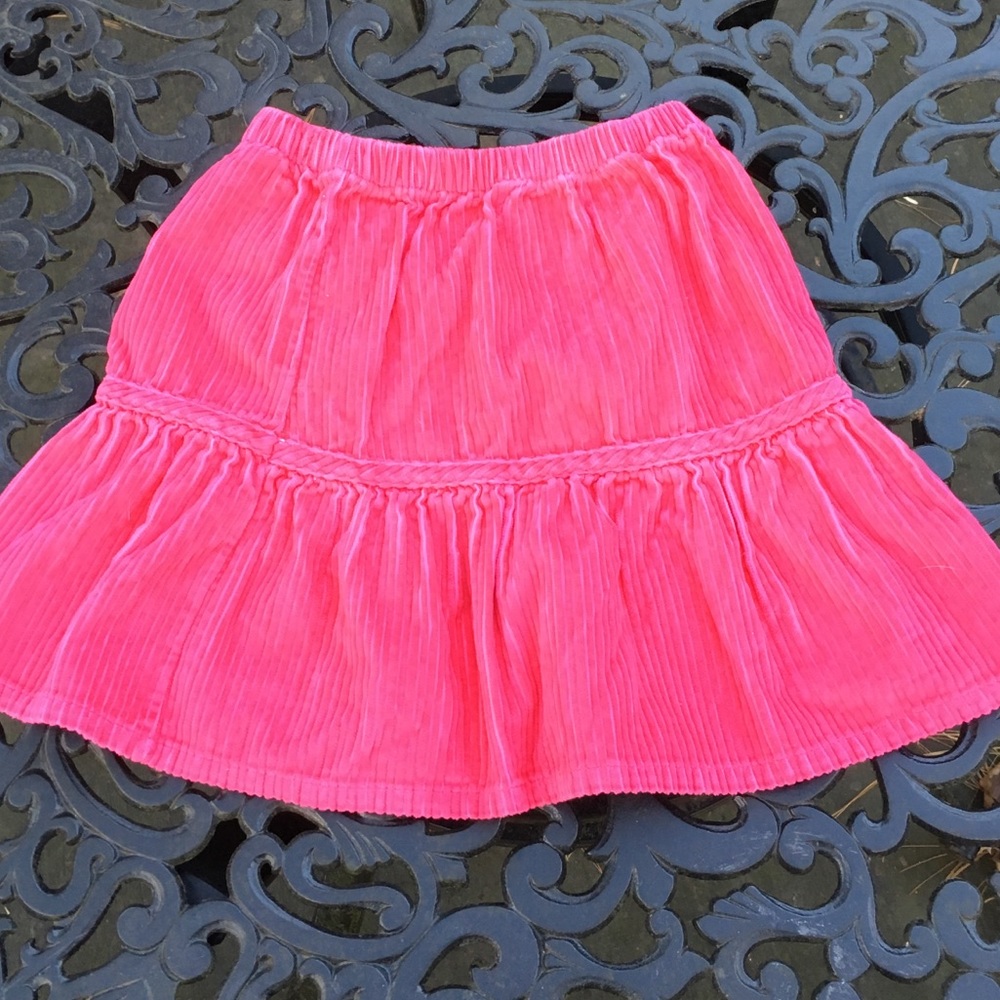 Hanna Andersson girls wide wale corduroy skirt